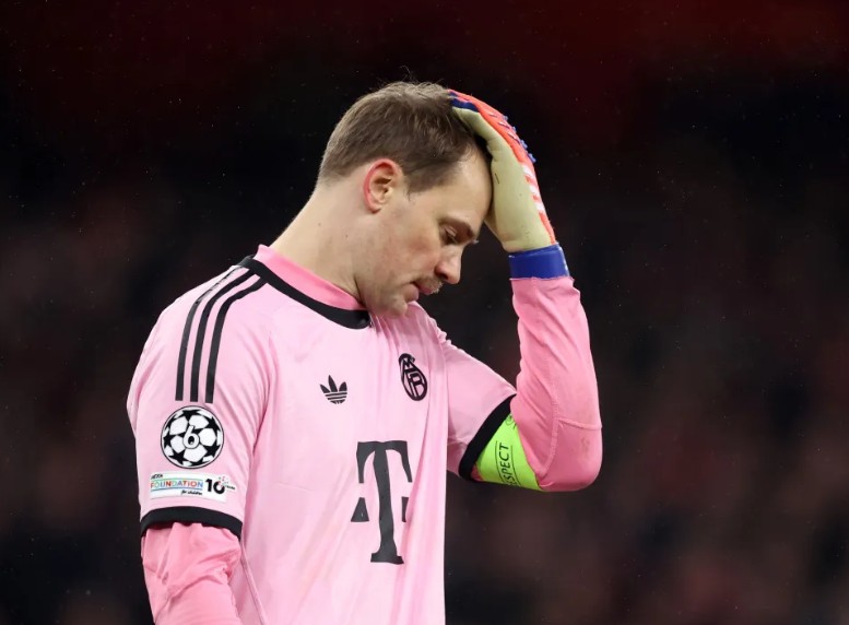 Manuel Neuer ผู้รักษาประตูอาร์เซนอล ได้เปิดเผยจุดอ่อนสำคัญของบาเยิร์น